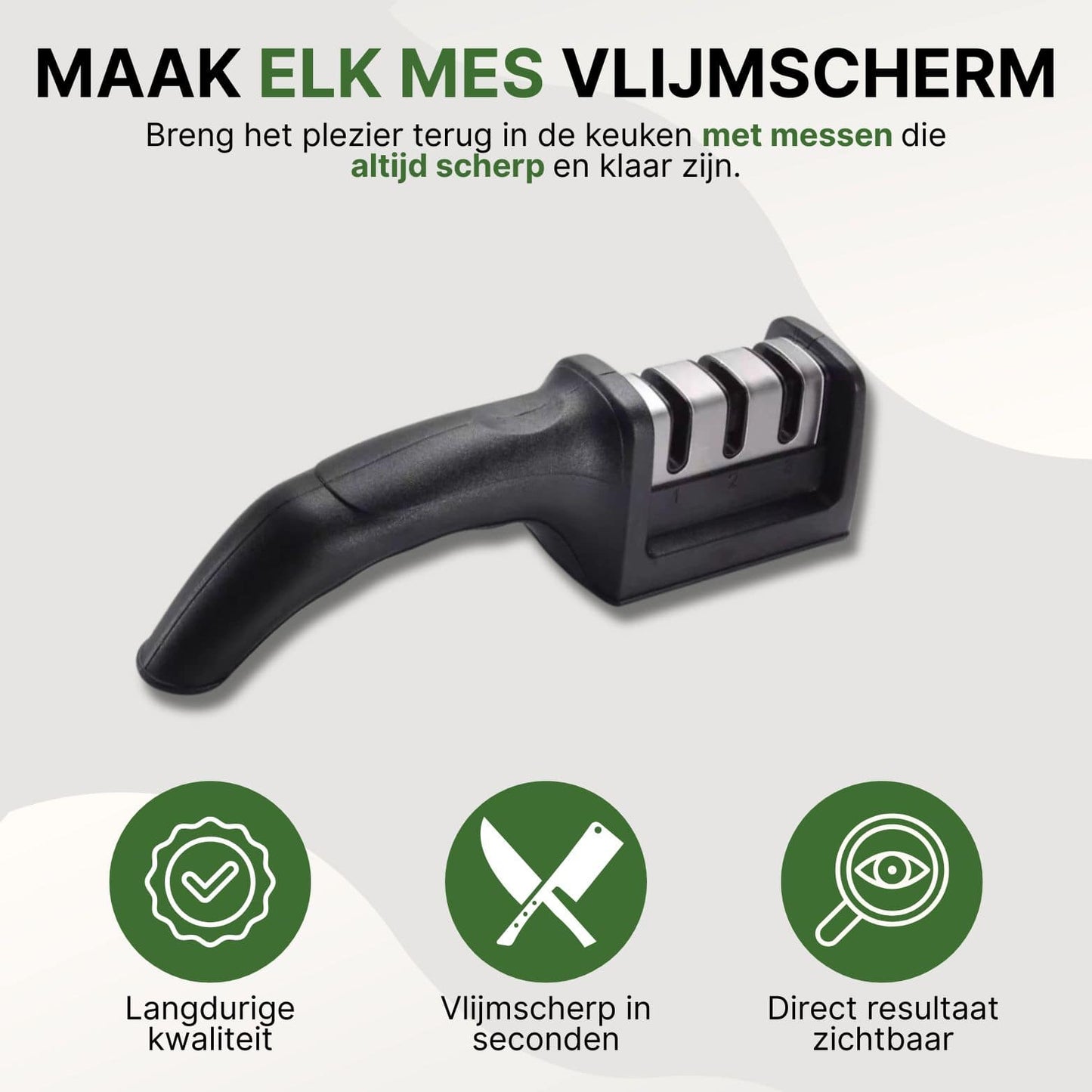 Cutlix Messenslijper – Ultieme Precisie voor Elk Keukenmes