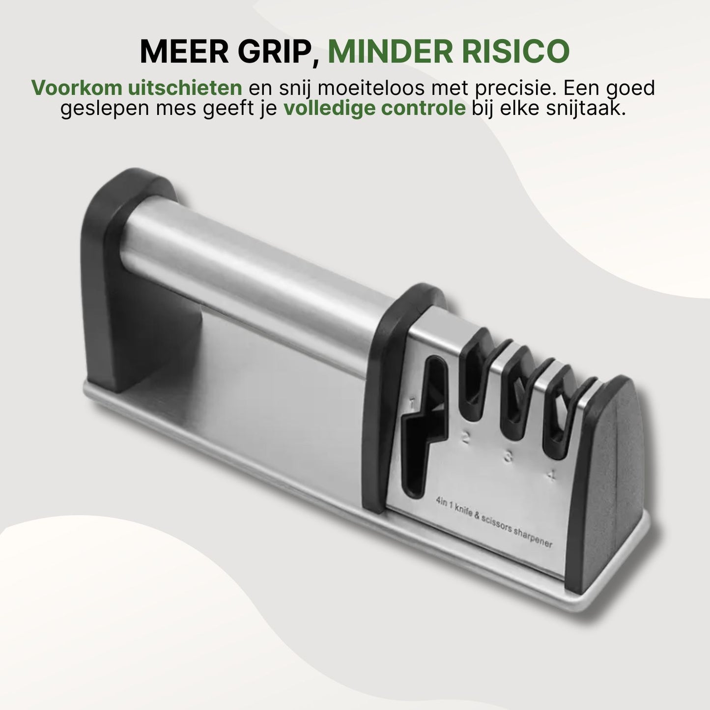 EdgePro 4-in-1 Messenslijper – Voor Messen én Scharen