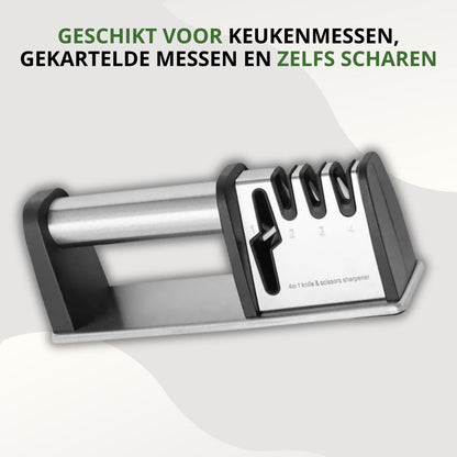 EdgePro 4-in-1 Messenslijper – Voor Messen én Scharen